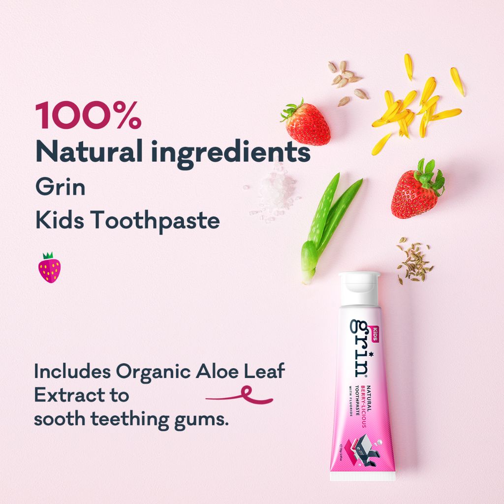 Kids Berry-licious mit Fluorid Naturzahnpasta - Image 3
