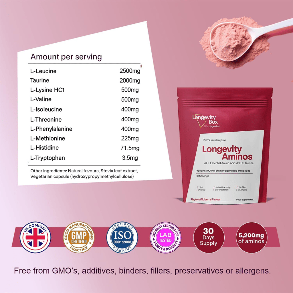 Langlebigkeitsfördernde essentielle Aminosäuren - Image 3