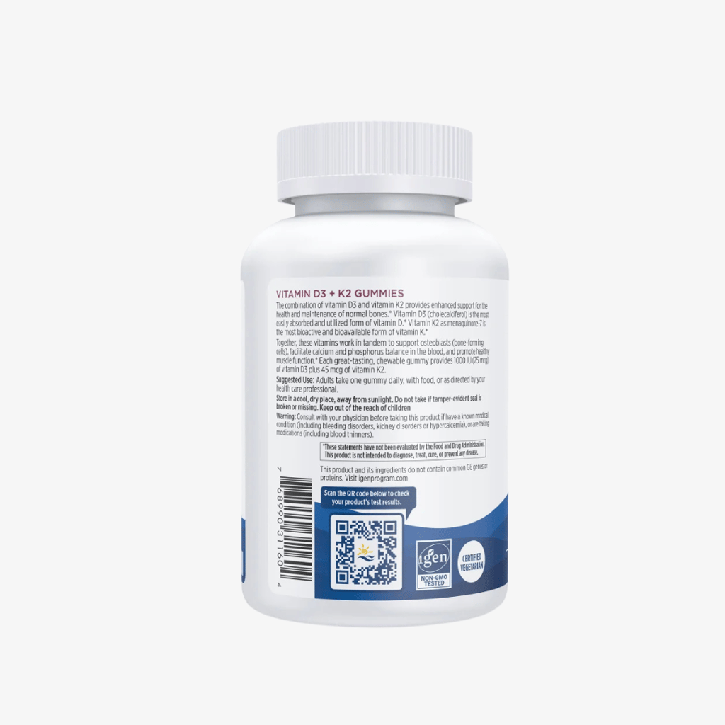 Vitamin D3 + K2 Gummies - Pomegranate - Image 2