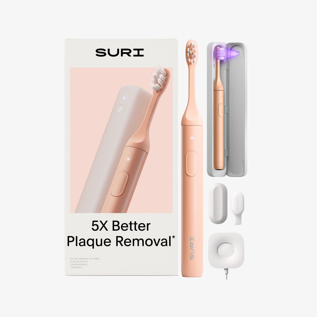 SURI 2.0 Schallzahnbürste mit UV-Reinigungsetui – Sunset Bloom - Image 1