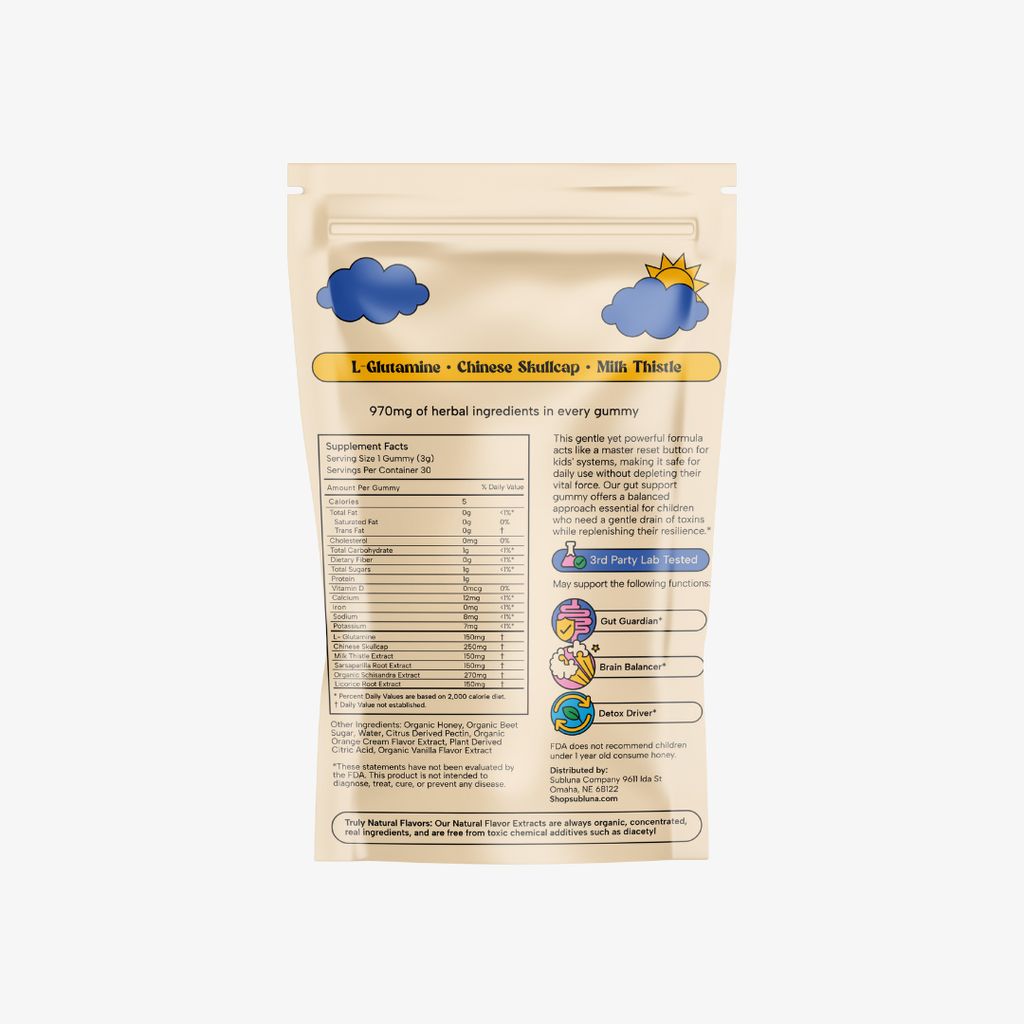 SubLuna Kids Balanced Child: Detox & Gut Gummy - Image 3