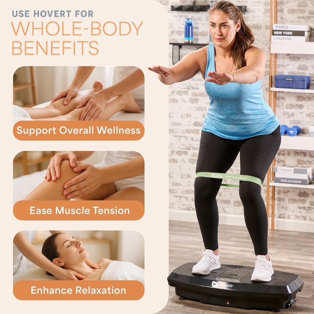 Hovert 3D Vibration Plate - Black - Image 2