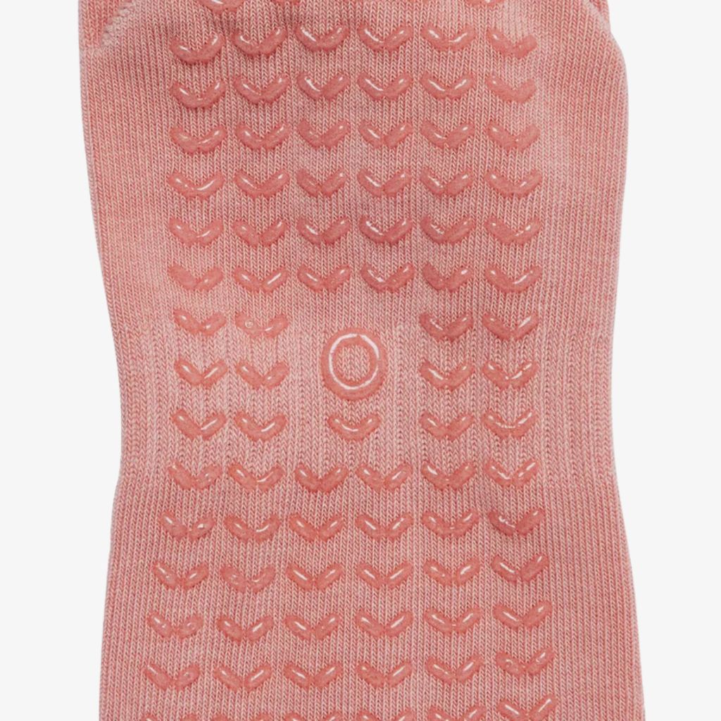 ÔWEAR Crew Sporty Stripes Pilates Grip Socken - Rosa - Image 3