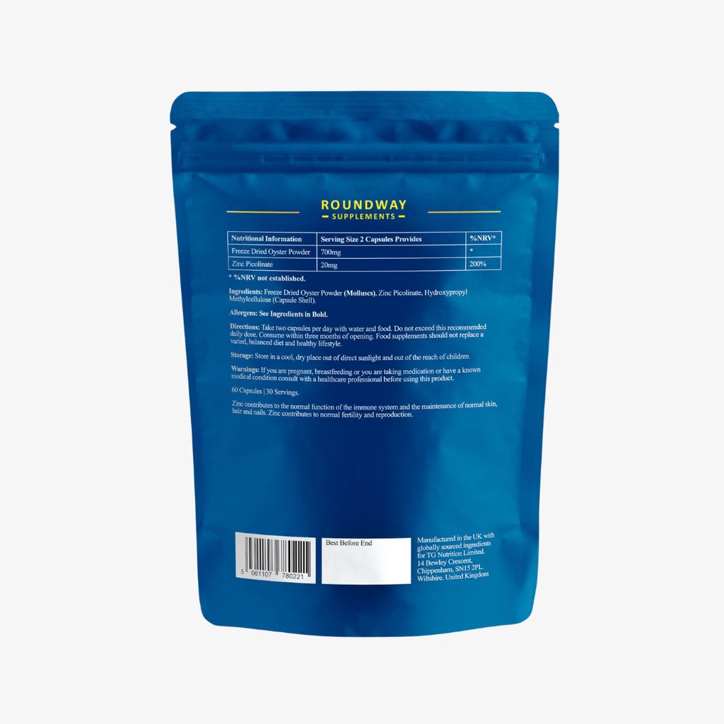 Freeze-Dried Oyster Powder with Zinc Picolinate Capsules - Image 3