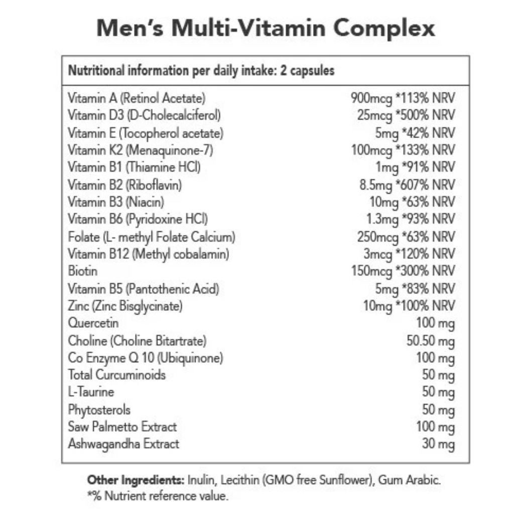 Liposomale Multivitamin- und Nährstoffkomplex-Kapseln für Männer – 30-Tage-Vorrat - Image 2