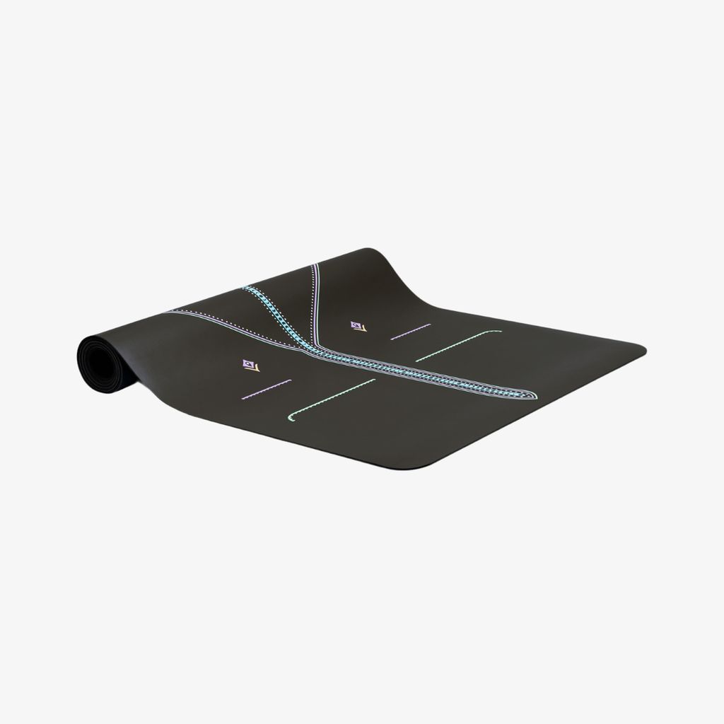 Liforme Cosmic Moon Travel Yoga Mat - Black - Image 3