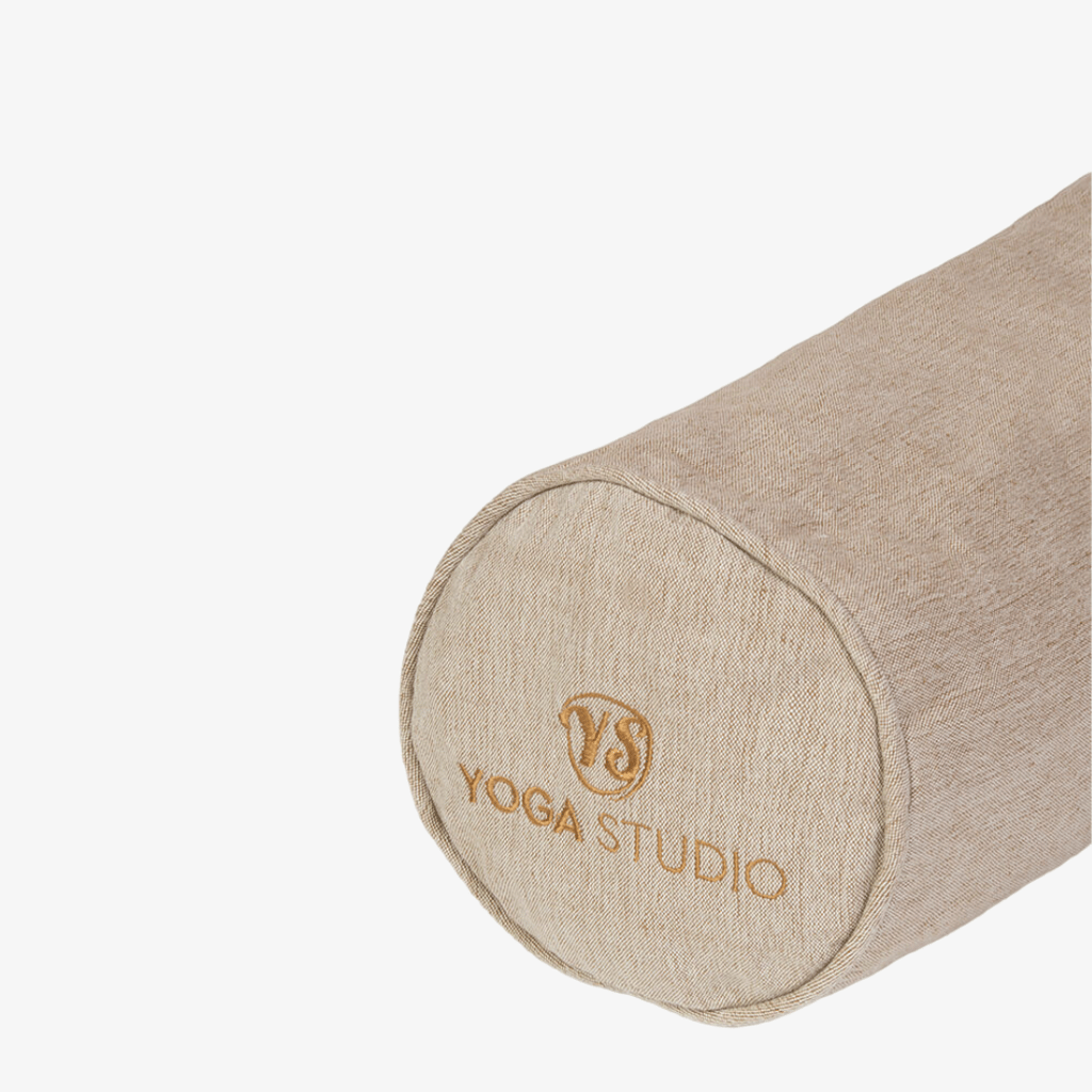 Zweifarbige Yogamattentasche aus Bio-Baumwolle – Ecru - Image 4