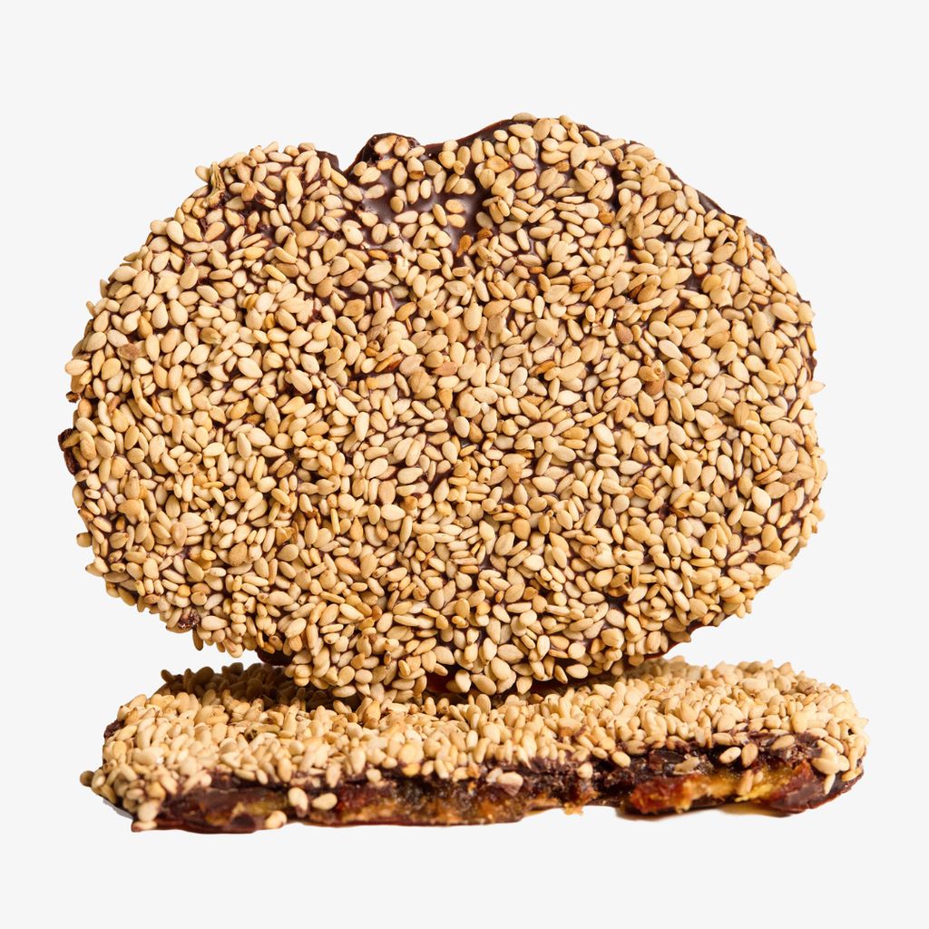 Roasted Sesame Smashed Date covered in 100% cacao - Image 3
