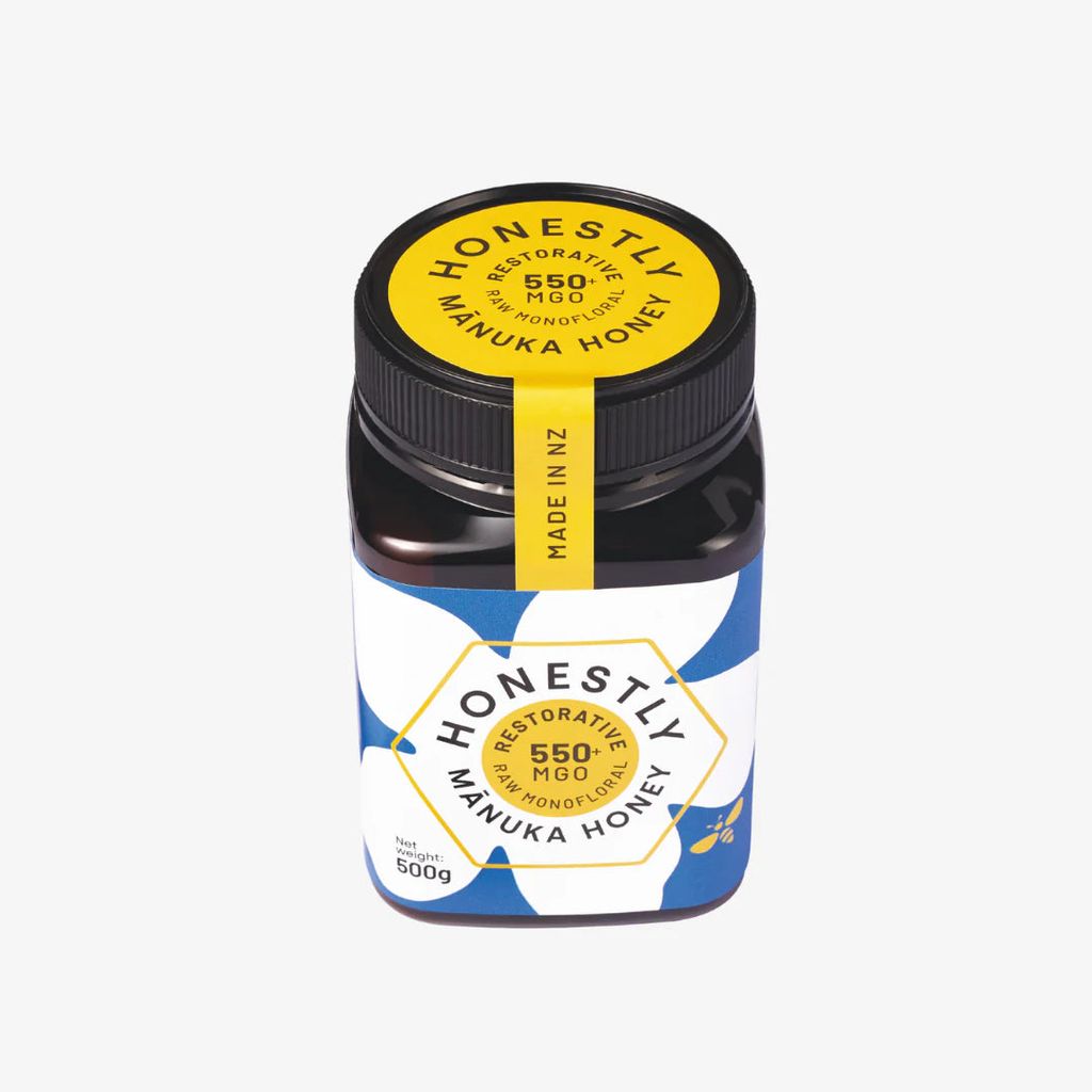 Ehrlich gesagt 550+ MGO Manuka-Honig (stärkend) – 500 g - Image 2