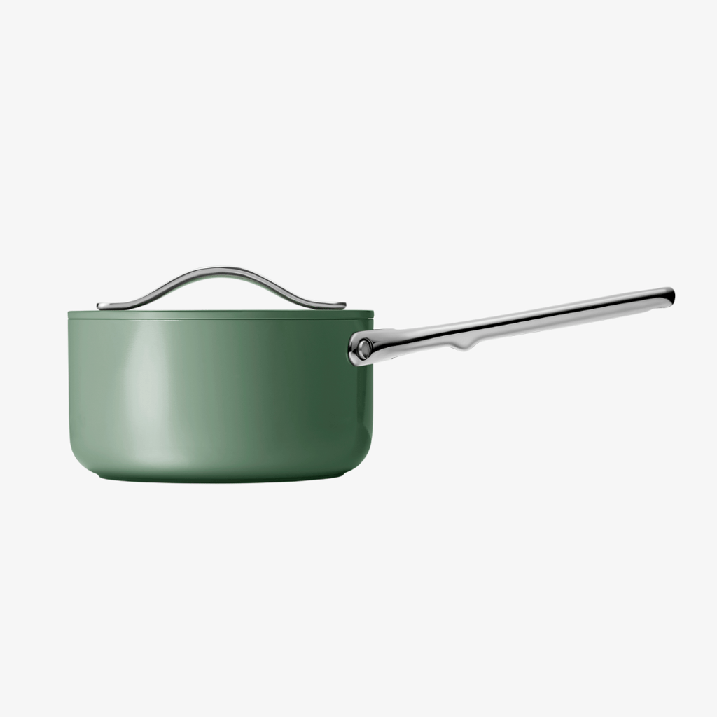 Giftfreies Keramik-Kochgeschirr-Set mit Antihaftbeschichtung, Salbeigrün - Image 4