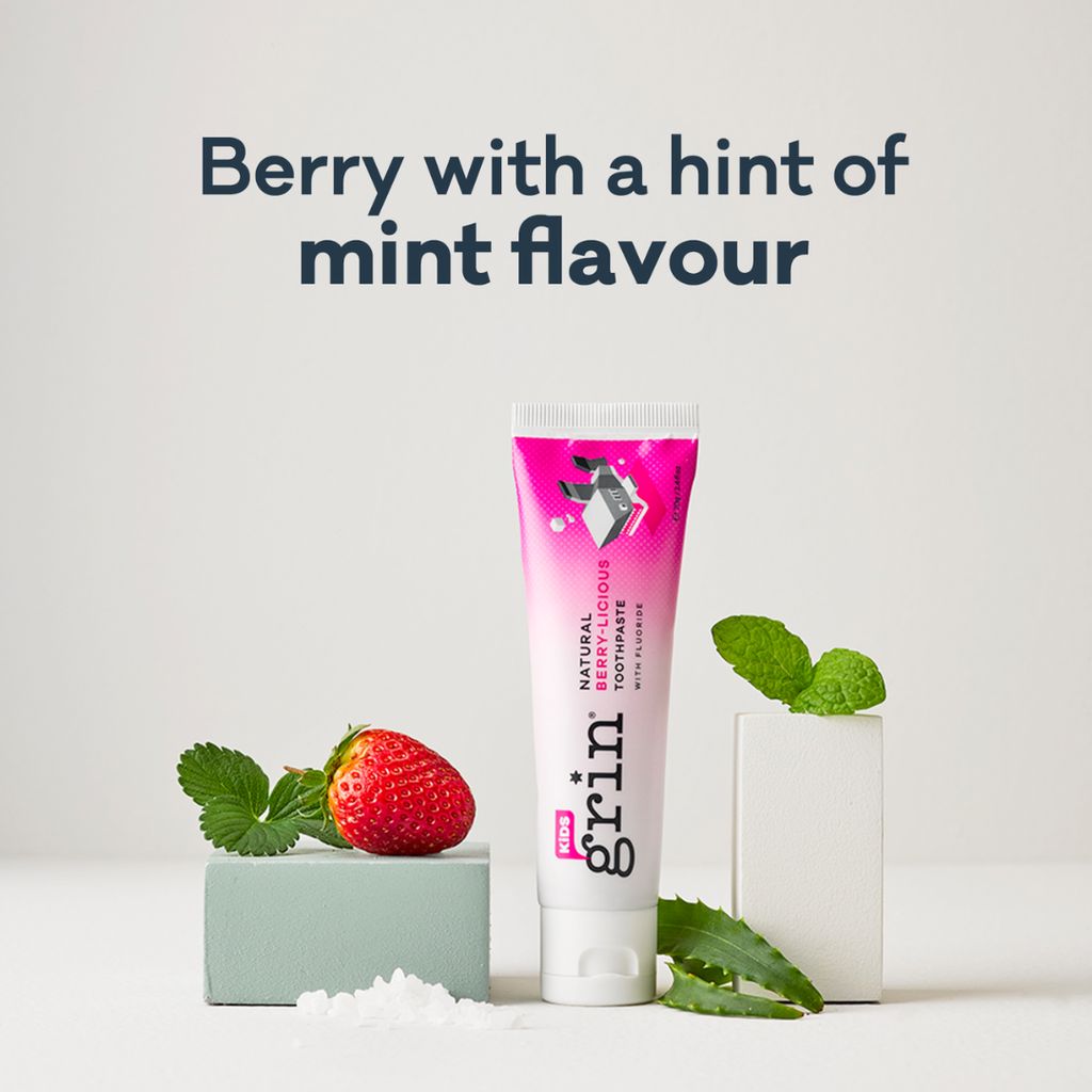 Kids Berry-licious mit Fluorid Naturzahnpasta - Image 4