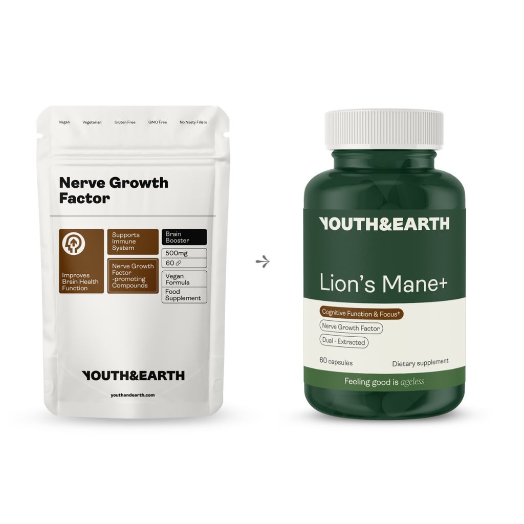 Nervenwachstumsfaktor (Vollspektrum-Löwenmähnenpilz, Rhodiola, Ginseng, Bioperin) – 500 mg - Image 4