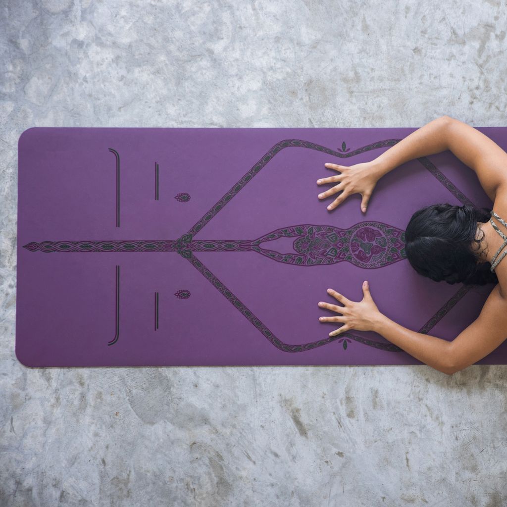 Liforme Mother Earth Yoga Mat - Purple - Image 3