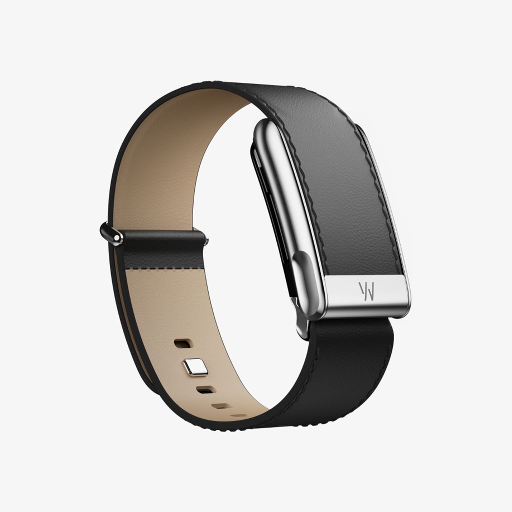 LeatherLuxe Straight Band - MG - Schwarz/Creme mit Titan - Image 2