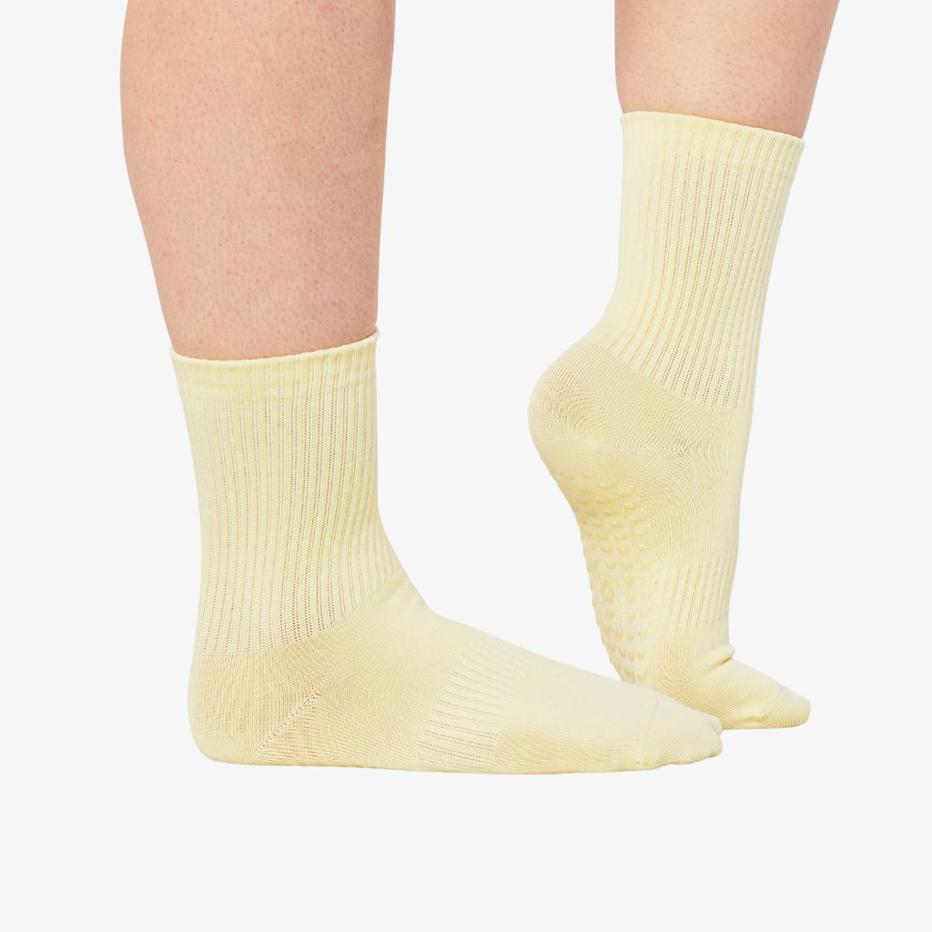 ÔWEAR Essentials Pilates-Socken mit Grip – Gelb - Image 5