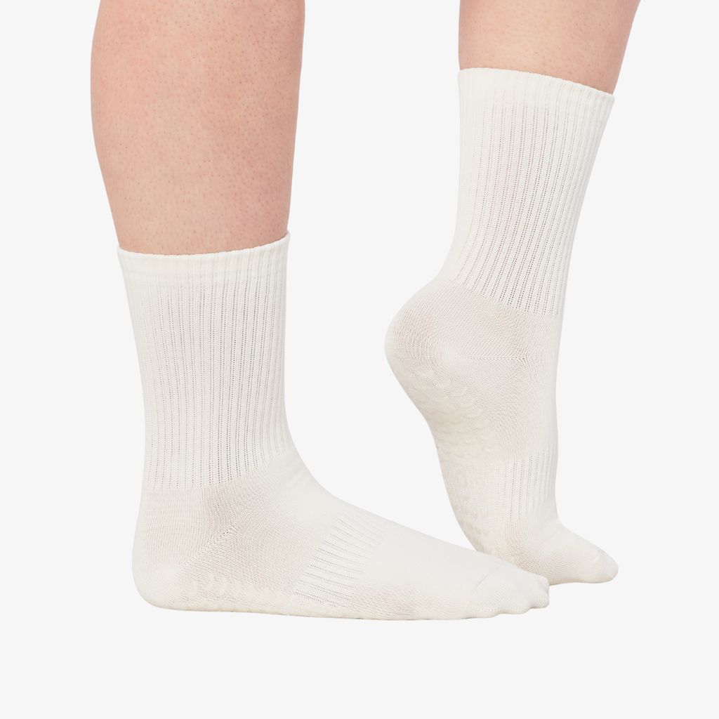 ÔWEAR Essentials Pilates-Socken mit Grip – Weiß - Image 5