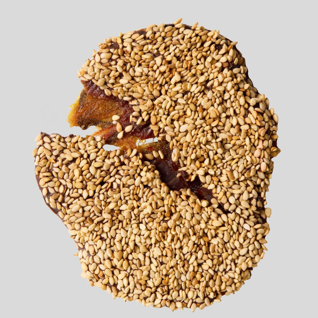 Roasted Sesame Smashed Date covered in 100% cacao - Image 4