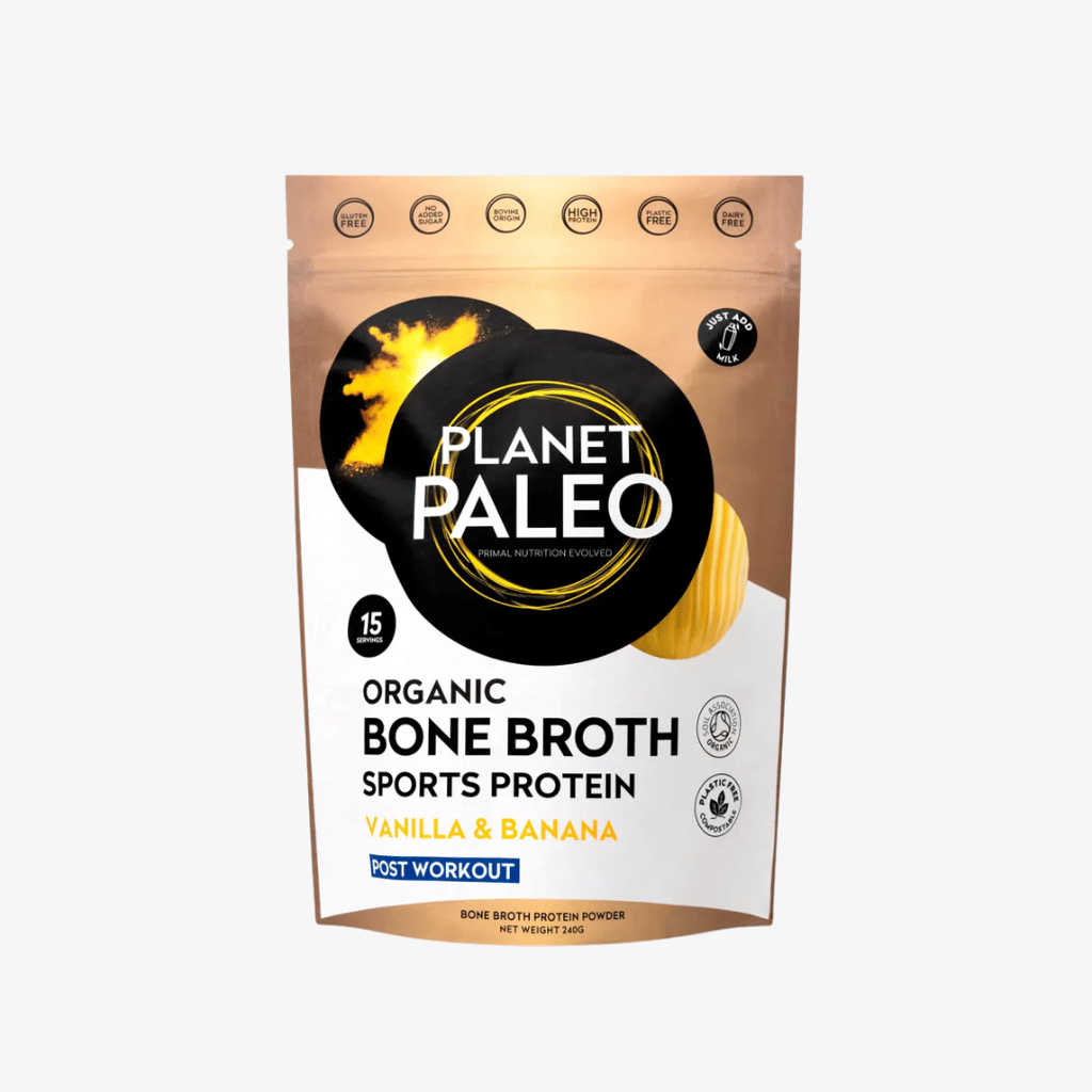 Bio-Knochenbrühe-Sportprotein – Vanille & Banane - Image 1
