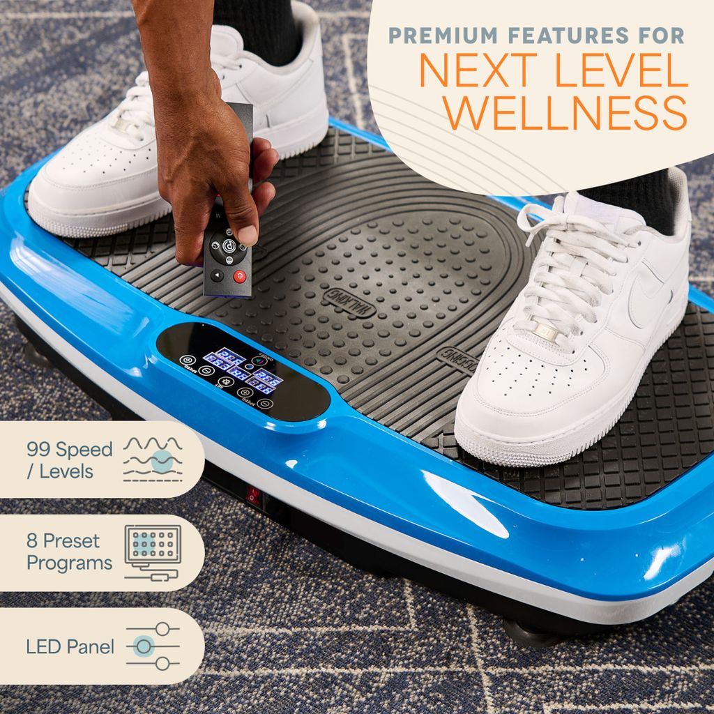 Turbo 3D Vibration Plate - Blue - Image 5