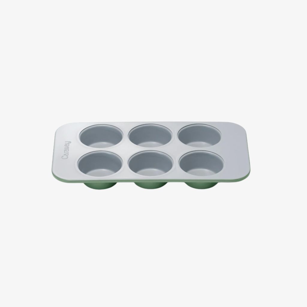 6 Cup Muffin Pan Sage - Image 1