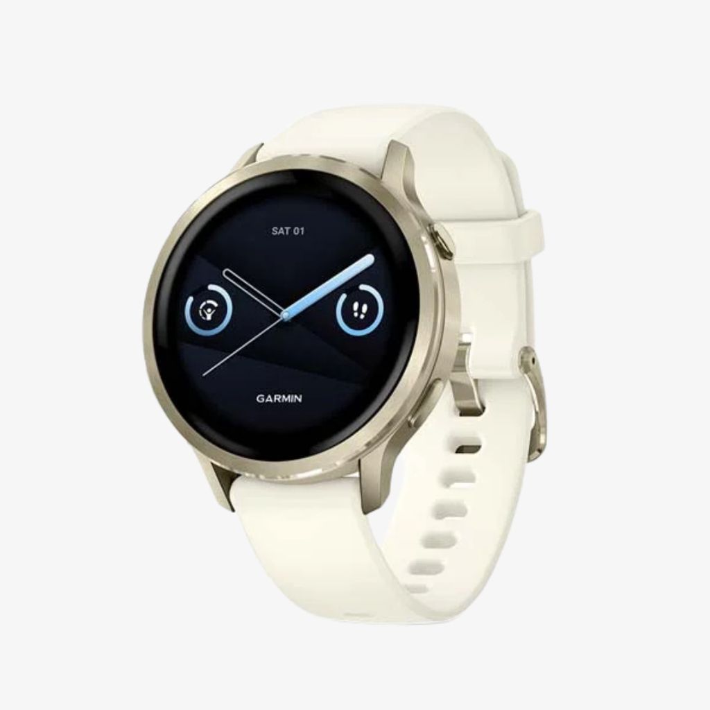 Venu® 4 - 41 mm, Lunar Gold with Bone Silicone Band - Image 1