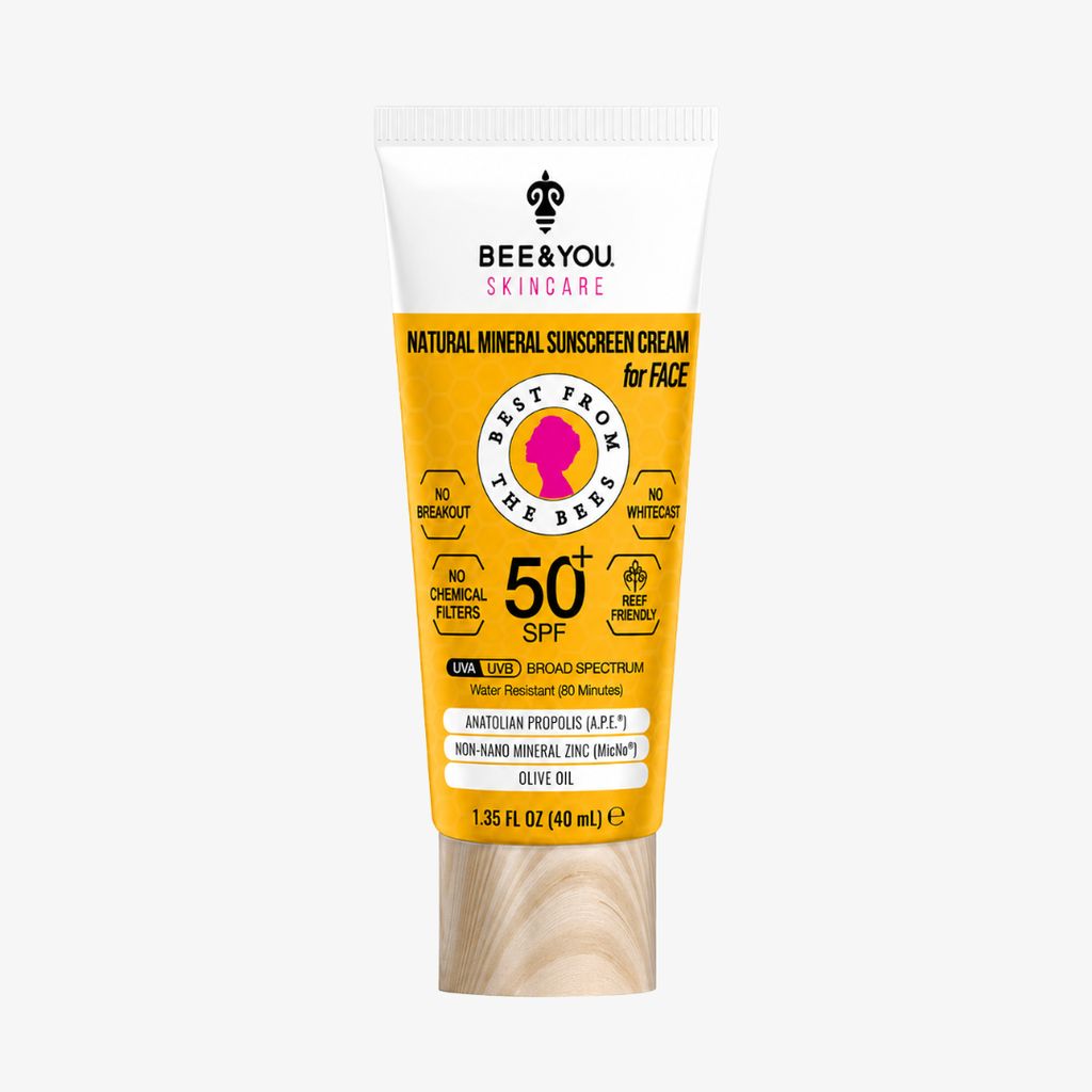 BEE&YOU SKINCARE Natural Mineral Sunscreen Cream for Face - Image 1