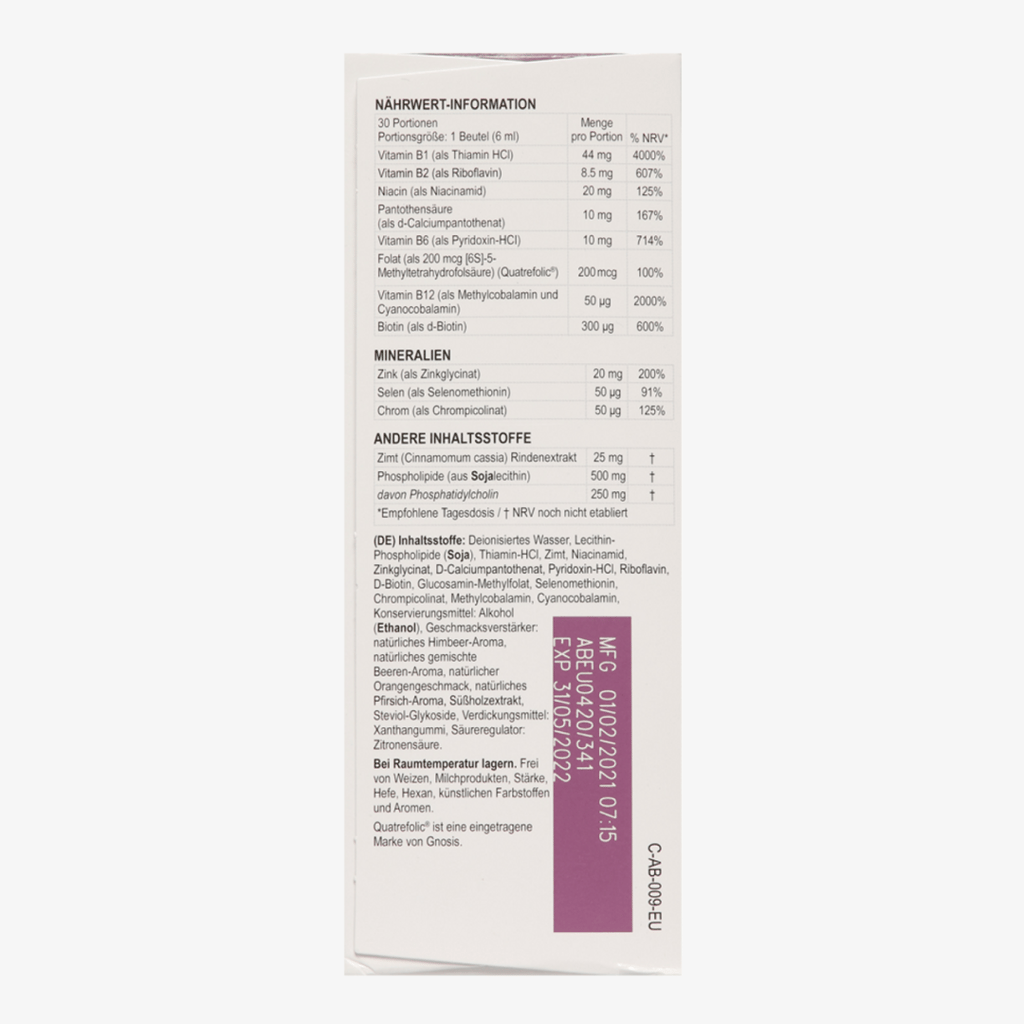 Liposomaler Vitamin-B- und Spurenelementkomplex - Image 4