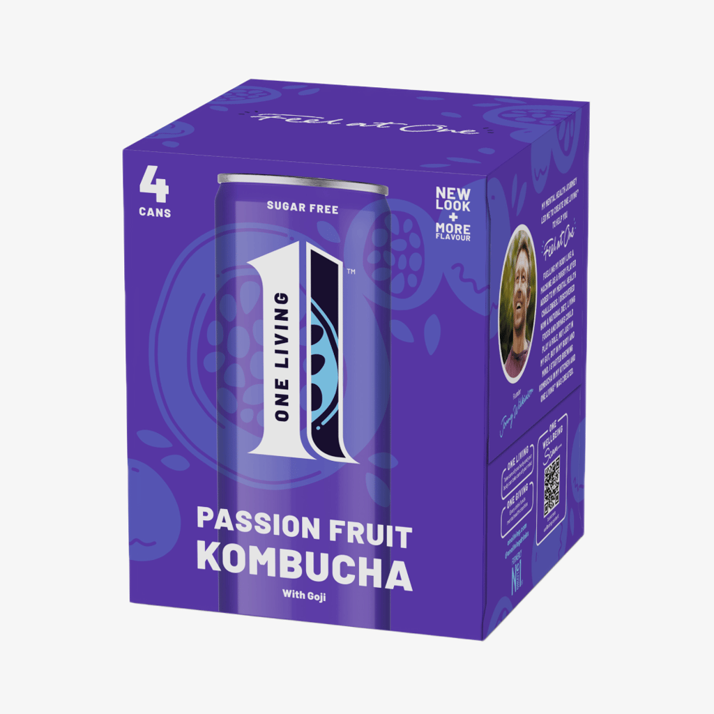 Passionsfrucht-Kombucha mit Goji – 4er-Packung - Image 2