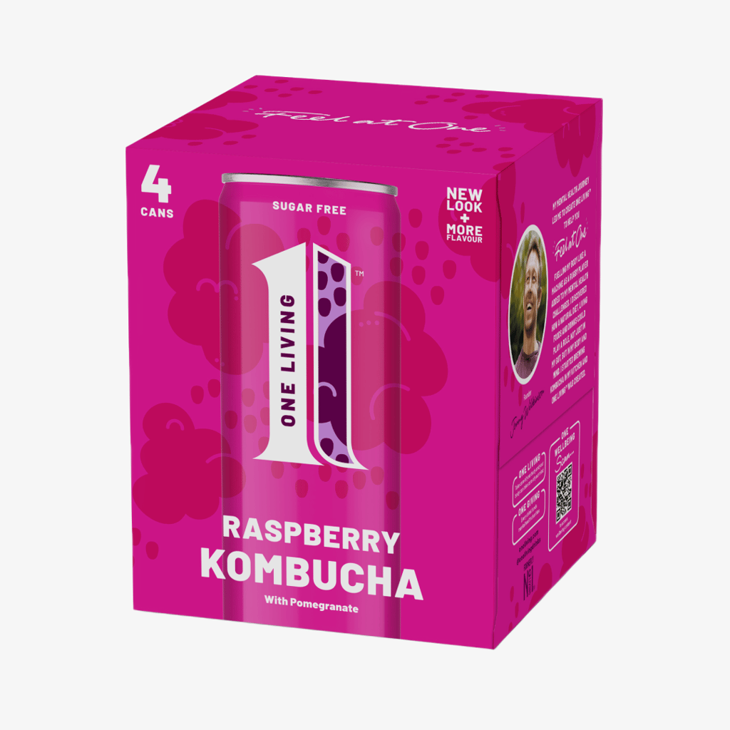 Himbeer-Kombucha mit Granatapfel – 4er-Packung - Image 3