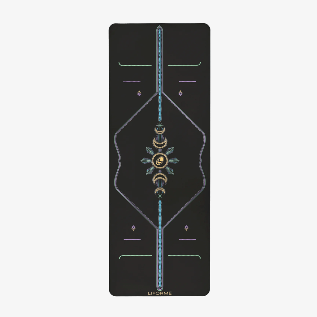 Cosmic Moon Reisematte – Mattschwarz - Image 3