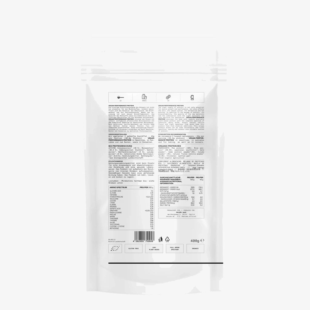Veganes Performance Protein · Vanille 400g - Image 2