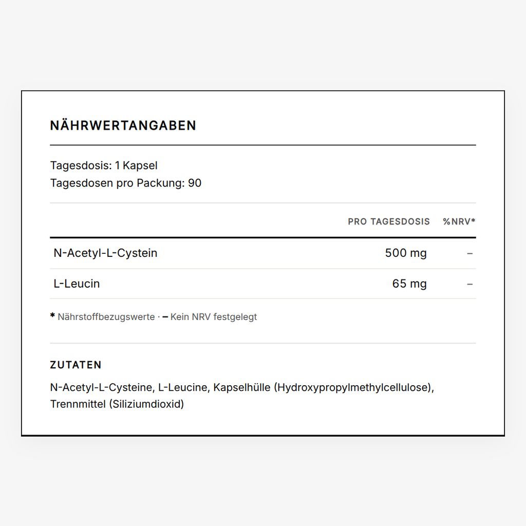 NAC – N-Acetylcystein