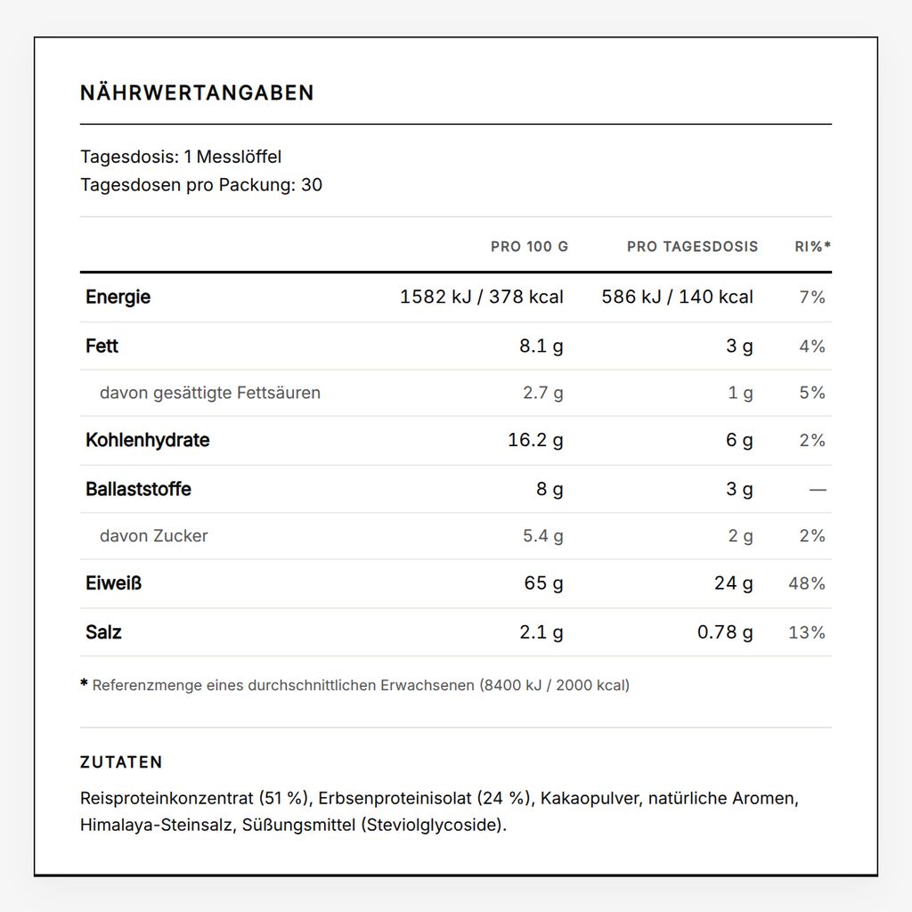Bio-veganes Proteinpulver – Schokolade - Image 2