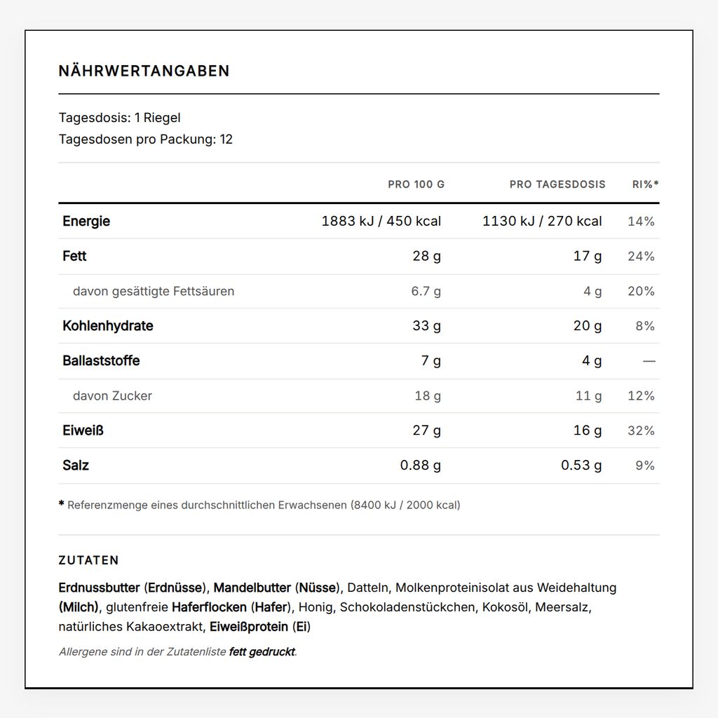 Grasgefütterte Proteinriegel mit dunkler Mandelschokolade - Image 2