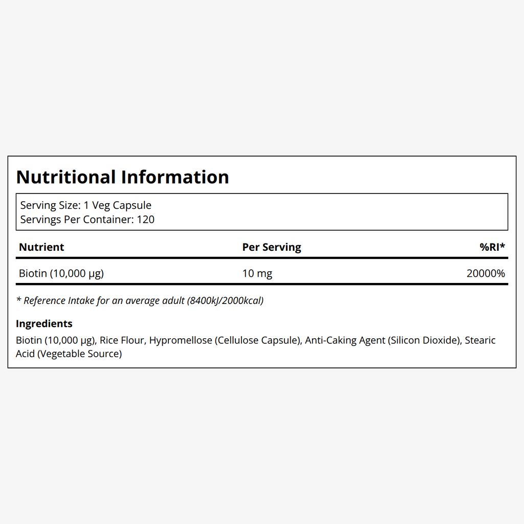 Biotin 10 mg (10.000 mcg) - Image 2