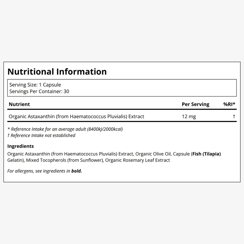 Astaxanthin 12 mg, 30 Tage, Bio - Image 2