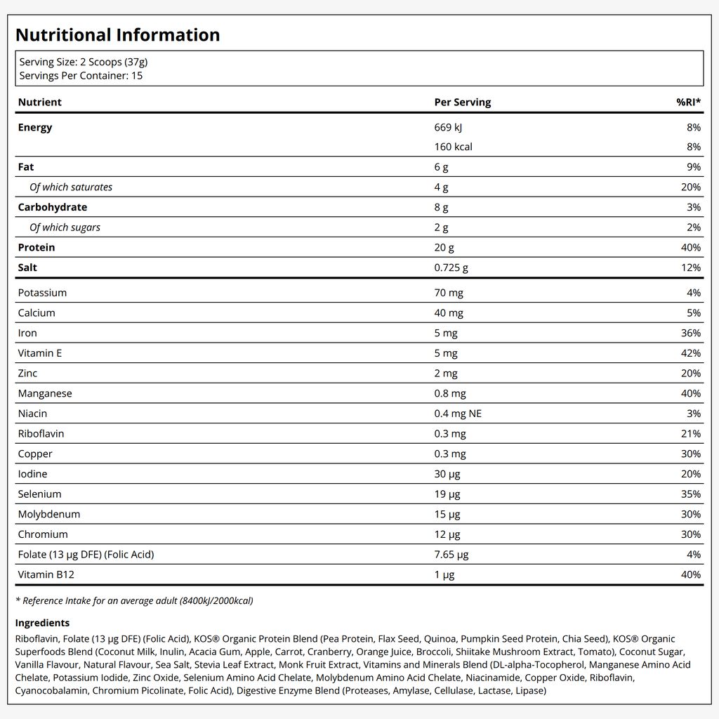 Bio-Pflanzenprotein – Vanille - Image 2