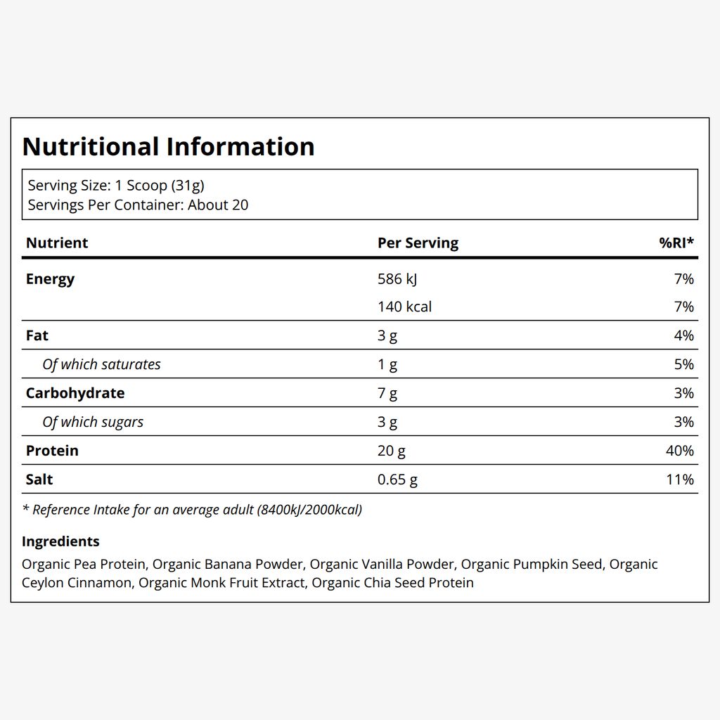Bananen-Zimt-Pflanzenproteinpulver - Image 2