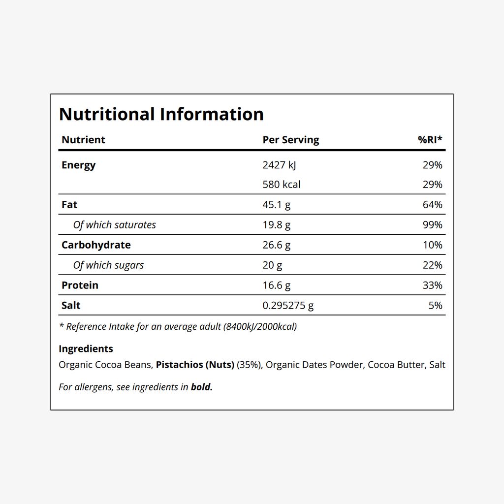 55 % Kakao mit Pistazienbutter, gerösteten Pistazien und Salz - Image 2
