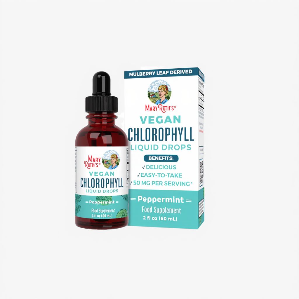 Vegane flüssige Chlorophyll-Tropfen - Pfefferminze - Image 1
