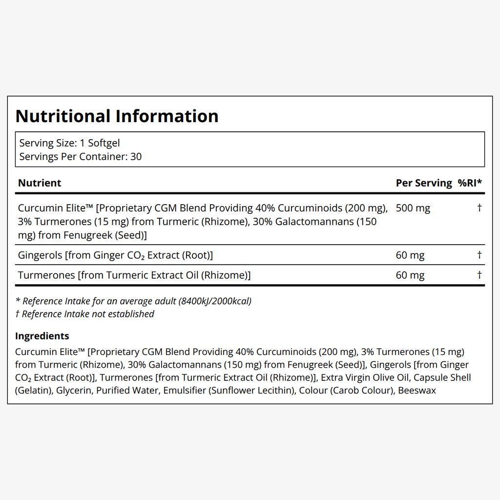 Advanced Curcumin Elite™ Kurkuma-Extrakt, Ingwer & Turmerone - Image 2